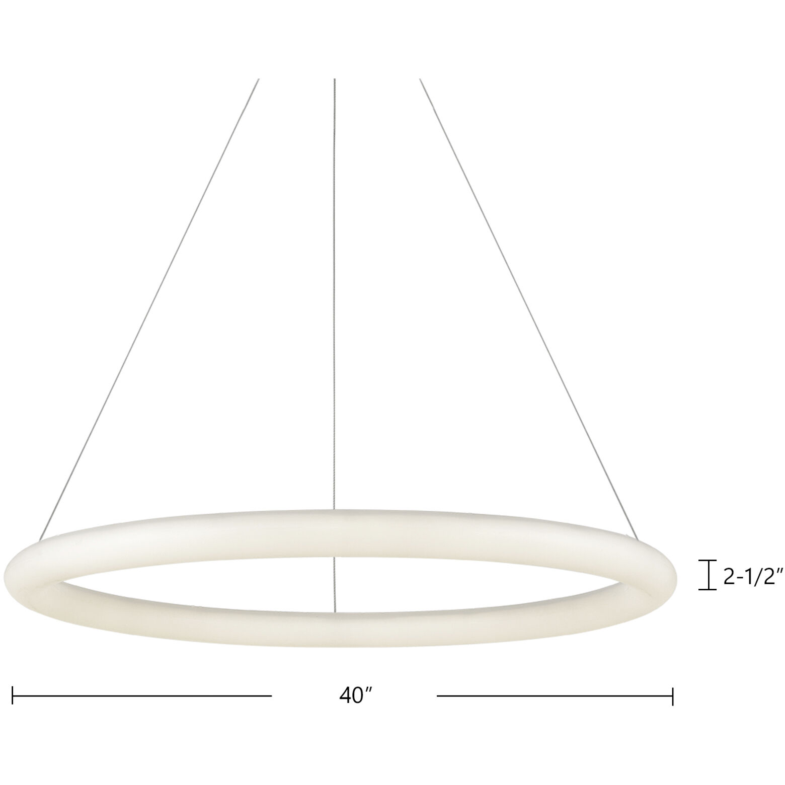 Cumulus Minor LED 40 inch White Pendant Ceiling Light